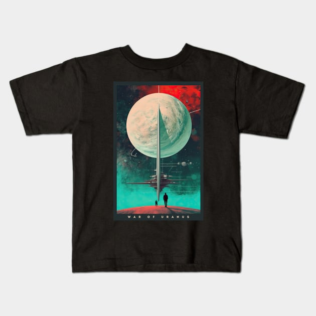 War on Uranus Kids T-Shirt by DanielLiamGill